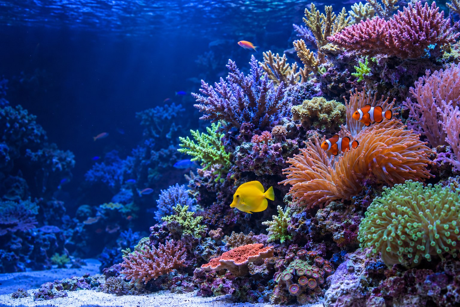 Colorful reef aquarium inspiration